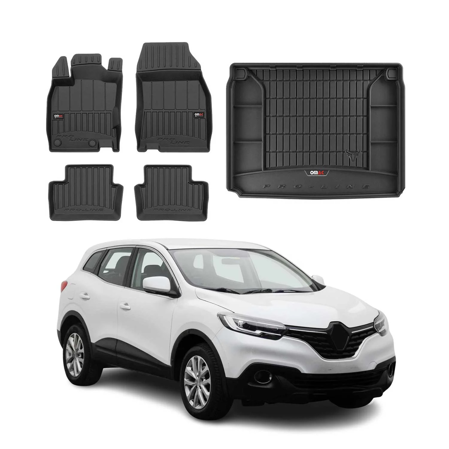 Tapis de sol et coffre étanches en TPE pour Renault Kadjar 2015-2022