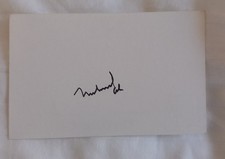 mohammed ali signed white card