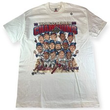 Vintage 1995 Atlanta Braves World Series Champions Caricature Shirt  AN62531