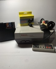 Nintendo NES Console Bundle W/ Cords, Controller Super Mario Bros TESTED