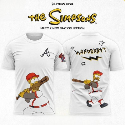 #ad Braves x The Simpsons Wonderbat 2026 T Shirt $34.95