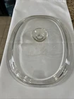 PYREX® Clear Glass Oval Shaped Lid DC 1-1/2 C-  8 1/2" x 11" CorningWare