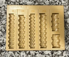 MMF Countex II One-Piece Plastic Coin Counting Tray & Sorter 21-6110 1.00 BANK