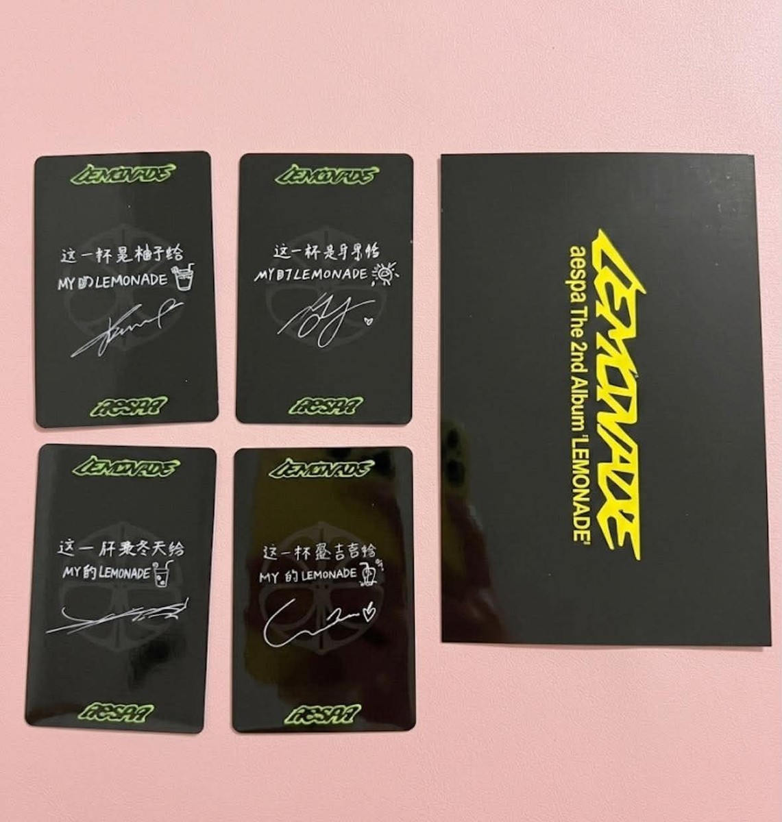 AESPA OFFICIAL LEMONADE ALBUM QQ MUSIC POB PHOTOCARD | eBay