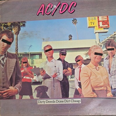AC/DC Dirty Deeds Done Dirt Cheap Atlantic SD 16033 12'' Vinyl LP Stereo