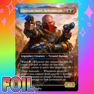 Ghyrson Starn, Kelermorph FOIL Proxy Card with Custom Fantasy Art Design