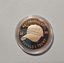 Donald Trump MAGA hat 1oz copper coin from Disme coin on The Hot Collector