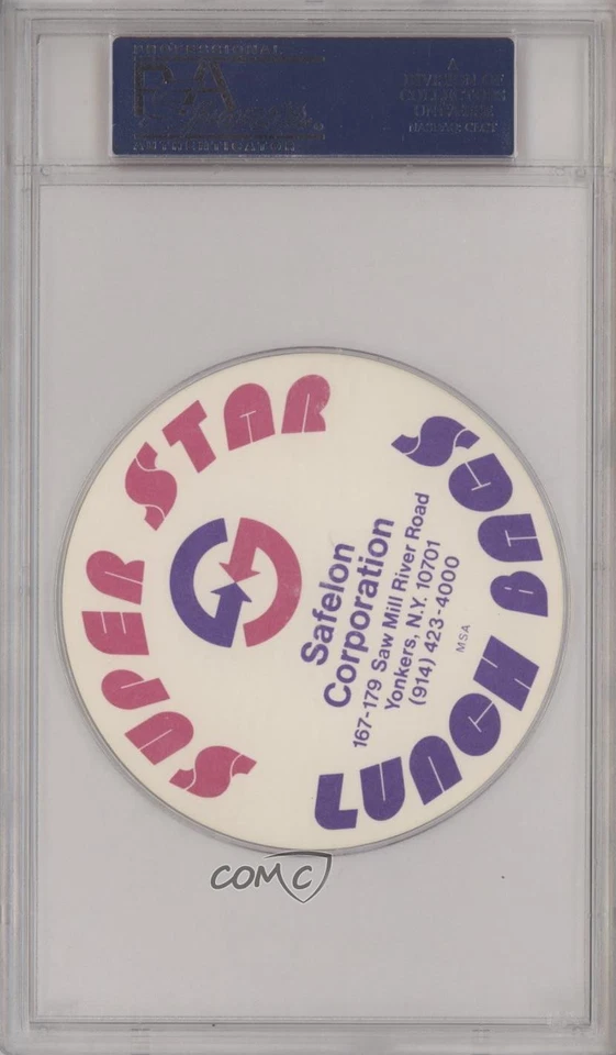 1976 MSA Discs Super Star Lunch Bags Jerry Reuss PSA 10 GEM MT - Image 2 of 2