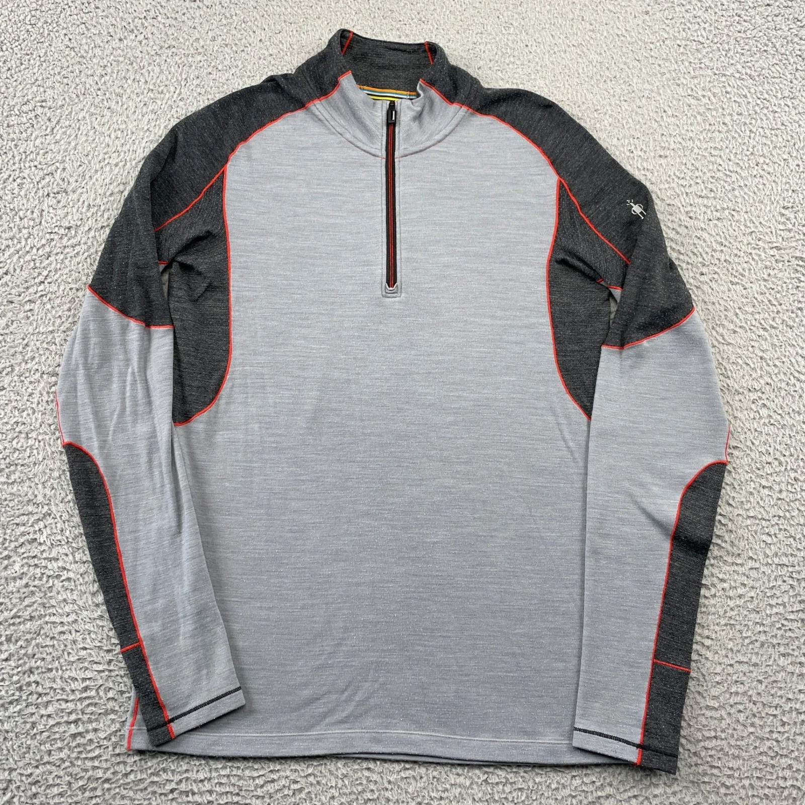 Smartwool 1/4 Zip Pullover Mens M Gray Merino Wool Base Layer Thumbholes Outdoor
Opens in a new wind