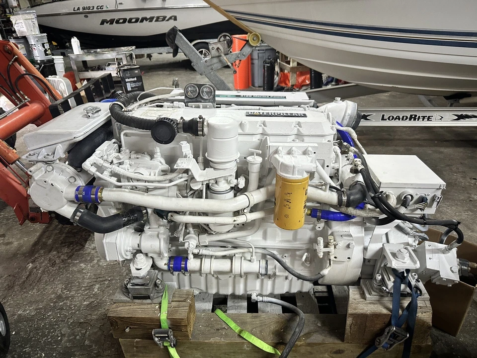 Двигатель 2001 MARINE Cat CATERPILLAR 3126 350 л.с. 1k часов как новый - Изображение 3 из 4