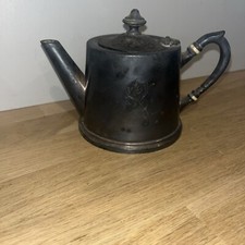 Ancienne Théière En Métal Argenté ? C.POTFER Paris Poinçon Détail Monogramme