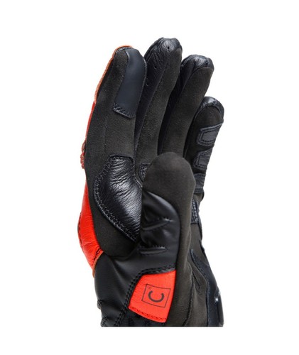 Dainese Carbon 4 Short Handschuhe Schwarz/Rot-fluo XXL Sport Motorrad Handschuhe - Bild 10 von 11