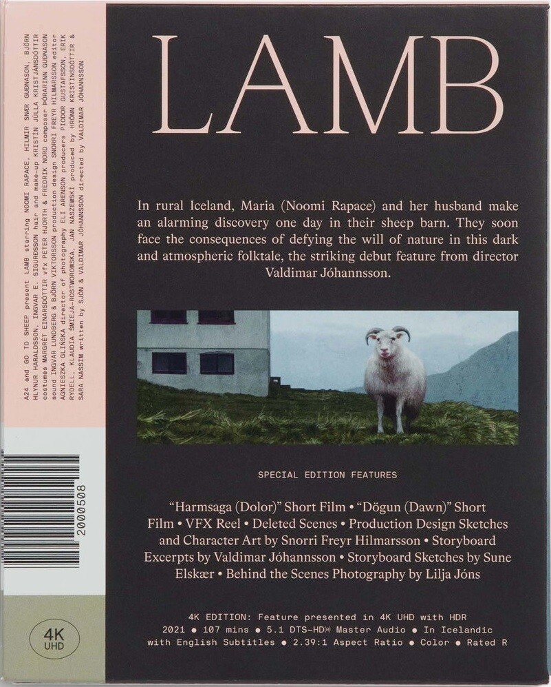 Lamb (DigiBook)(A24)(4K Ultra HD Blu-ray)(Dýrið)(d ri ) | eBay