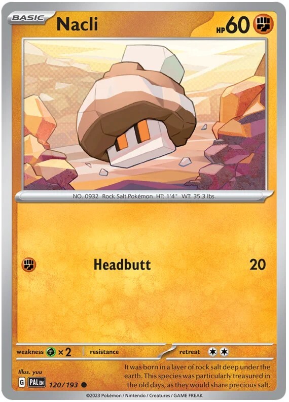 Nacli Pokemon TCG Card 121/193