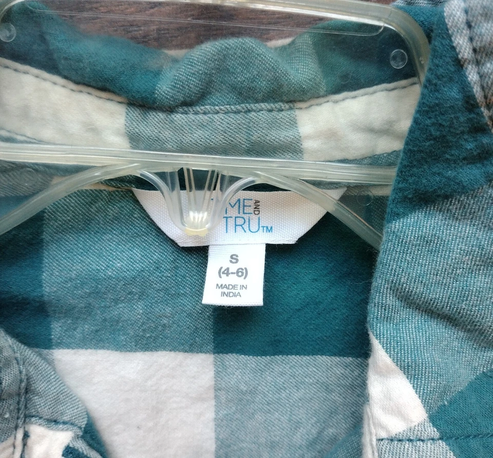 Pistolas sexuales vintage blanqueadas recicladas talla pequeña franela gráfica para mujer  Foto 4 de 4