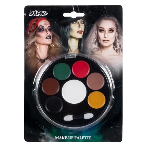 Kit Maquillage Palette Halloween (7 Couleurs Grasses 1 Applicateur et 1 Eponge) - Photo 1/4