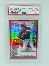 PSA 10 Eloy Jimenez 2019 Donruss Optic Rated Rookie RED 99/99 Chicago White Sox