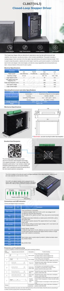 STEPPERONLINE 12Nm Nema34 Closed Loop Schrittmotor Stepper Motor Driver Kit - Bild 3 von 4