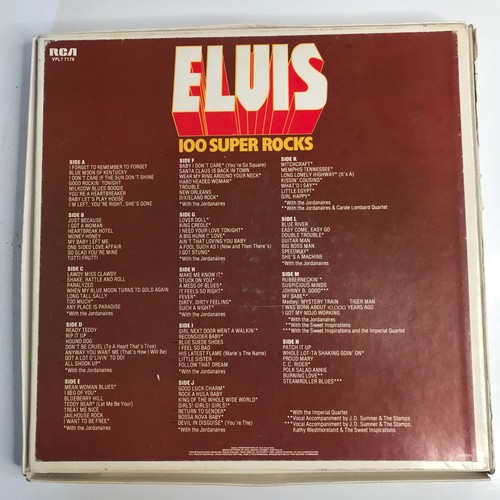 Elvis 100 Super Rocks 7 Lp Box Set 1977 - Picture 19 of 19