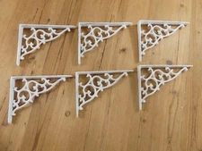 6 Antique Style Shelf Brace Wall Bracket Cast Iron Brackets Vine Garden Corbels