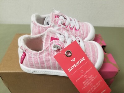 New Roxy Girl Bayshore Little Kids Sneaker Shoes.