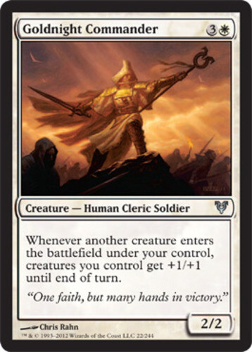 4x Goldnight Commander MTG Avacyn Restored NM Magic Regular - Picture 1 of 1