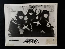 Anthrax 8x10 Promo Pic Thrash Speed Metal Megaforce