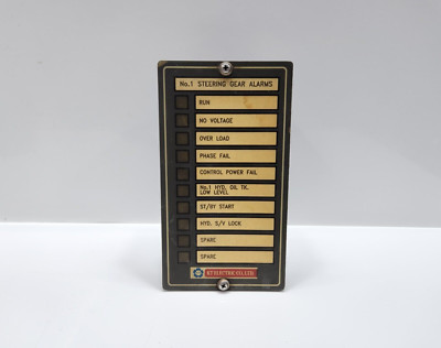 KT ELECTRIC Nr.1 Steuergetriebe Alarmtafel