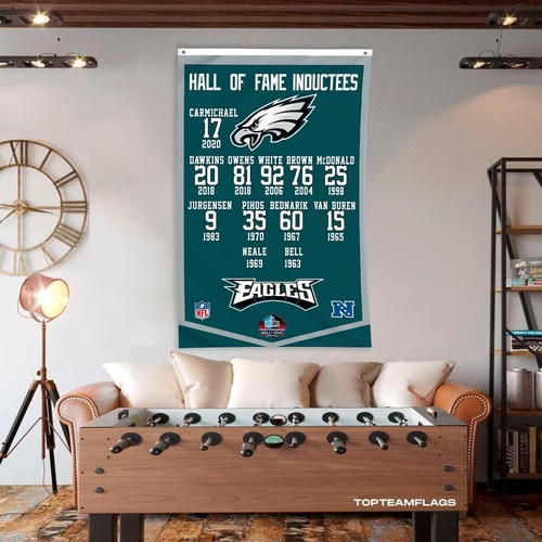 Philadelphia Eagles 3x5 ft Flag Hall of Fame Inductees NFL Banner FREE Shipping - 第 8/15 張圖片