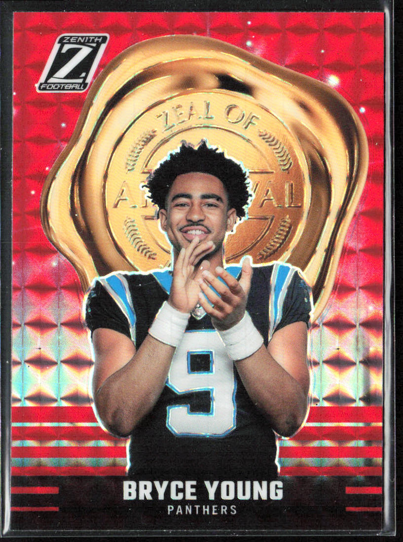 2023 Panini Zenith #23 Bryce Young Zeal of Approval Red