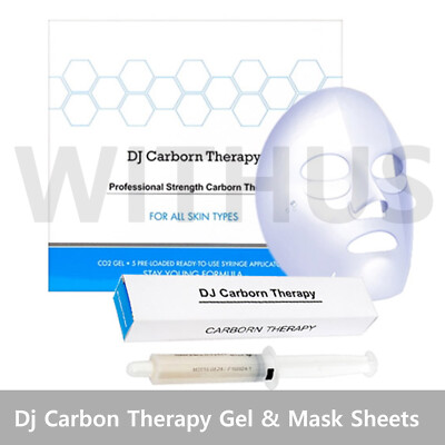 Dj Carbon Therapy CO2 Gel Mask Carboxy Therapy 5 Gels&10 Mask Sheets - Express_