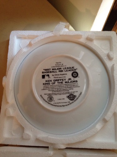 KEN GRIFFEY JR. "1997 MLB RBI LEADER" Plate Bradford Exchange - Picture 4 of 7