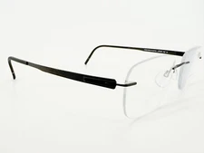Silhouette 5555 Eyeglasses FRAMES 9040 Black ..[]19-150 Titanium K547