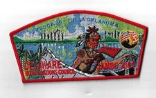 2001 National Jamboree JSP Delaware Indian Nations Council RED Border [ELL-391]