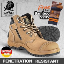 Safety Work Boots Steel Toe Anti Static Construction Industrial Canura 8309