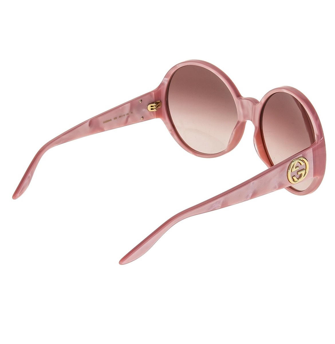GUCCI 0954 Pink Pearl 009 Logo Summer Oversized Sunglasses