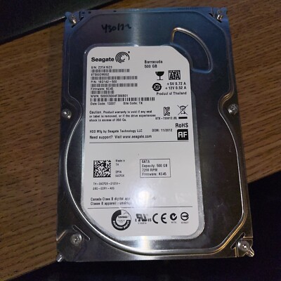 Seagate Barracuda 7200.12 500GB 7200RPM SATA 6Gbps 16MB Cache 3.5'' ST500DM002