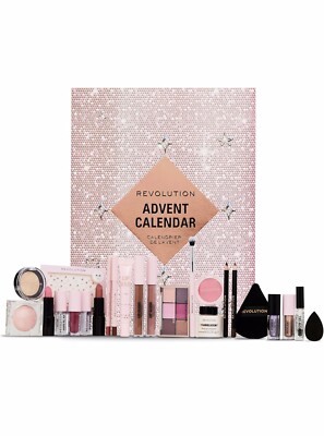 Revolution Adventskalender 24-teilig Holiday Beauty Make-up Geschenkset für Frauen