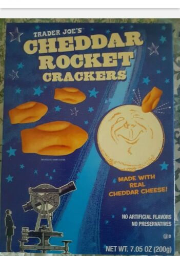 2 Packs Trader Joe's Cheddar Cheese Rocket Crackers 7.05 OZ Each Pack - Picture 3 of 4