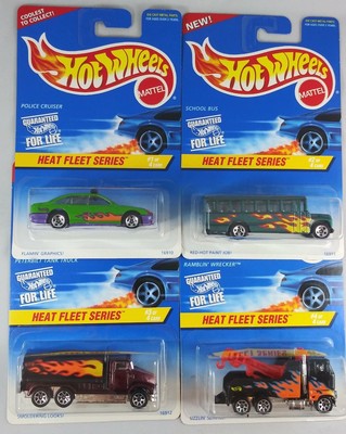 1996 Mattel Hot Wheels Heat Fleet 