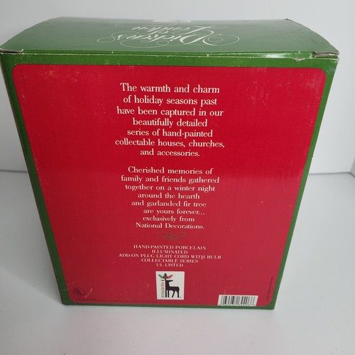 Vintage Dickens Ebenezer Scrooge House Lighted Porcelain Collectible - Picture 9 of 9