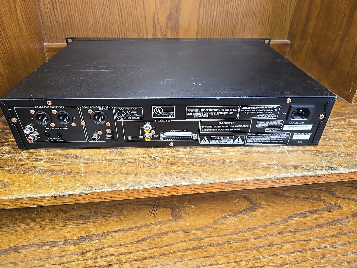 Marantz Professional Digital Disc CD Player PMD340/U1B Works