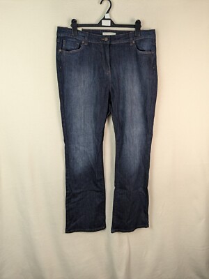 Papaya Denim Damen Jeans Slim Boot Hose Gr. 18 L31 Blau Neu