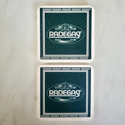 Radegast - 2 Beer Coasters - Cardboard 
