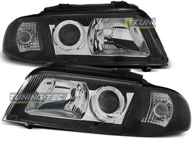 Ajovalot mallille for AUDI A4 B5 FL 99-00 Musta UK RHD/LHD LPAU01WL XINO US