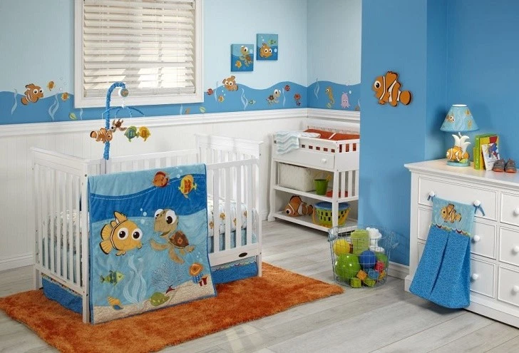 Disney Nemo 4 Piece Crib Bedding |