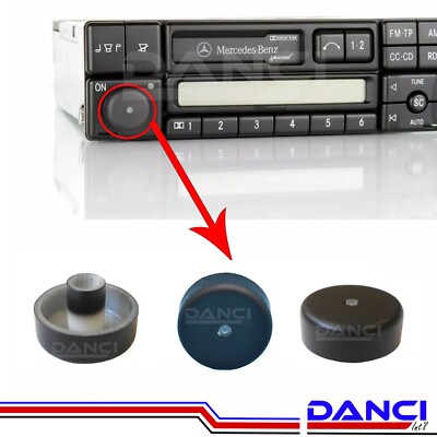 For Mercedes W126 W124 W140 W210 R129 CLK S CL SL Becker Radio Knob button