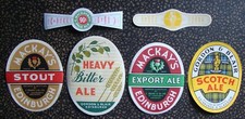 6 Different 1950s' Scottish Beer Bottle Labels & Neck Seals №16☆I Send Worldwide