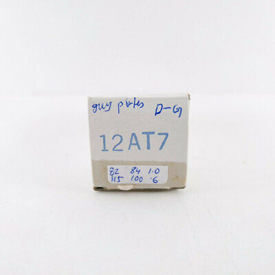 1 X 12AT7 RÖHRE. MARKE RAYTHEON. GRAUE TELLER. D-GETTER. 60er Jahre PRODUKTIO...