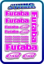FUTABA SERVO RADIO RX TX 2.4G FLIGHT REMOTE CONTROL STICKERS FASST PINK W DRIFT
